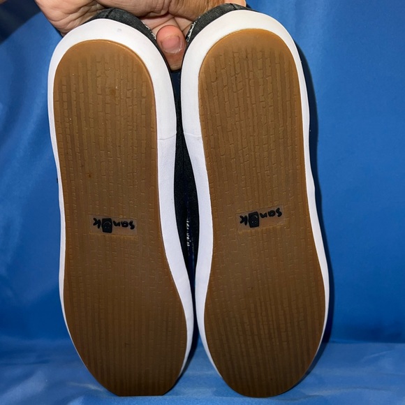 Sanuk Sailaway Fray Women's Boat Shoes Black Slip On Sidewalk Surfers Flats 9.5 - Picture 6 of 8